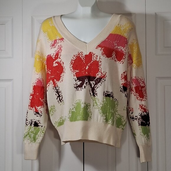 Desigual V-Neck Sweater - Picture 1 of 9